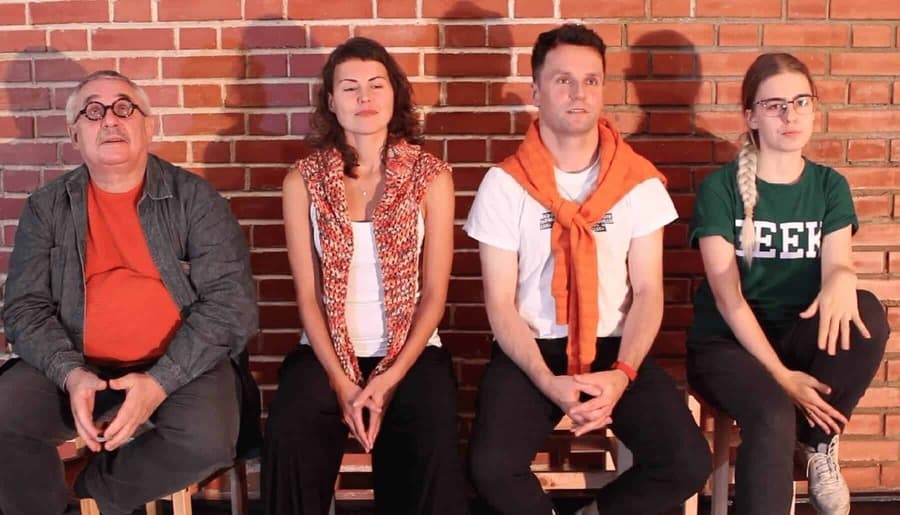Portrait of Anfisa, Elena, Grigori, Vyacheslav
